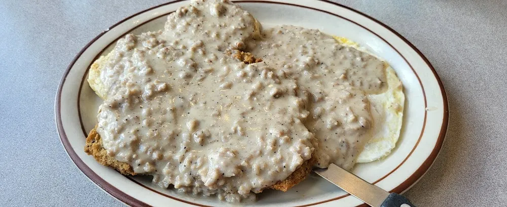 Country Fried Steak and Eggs